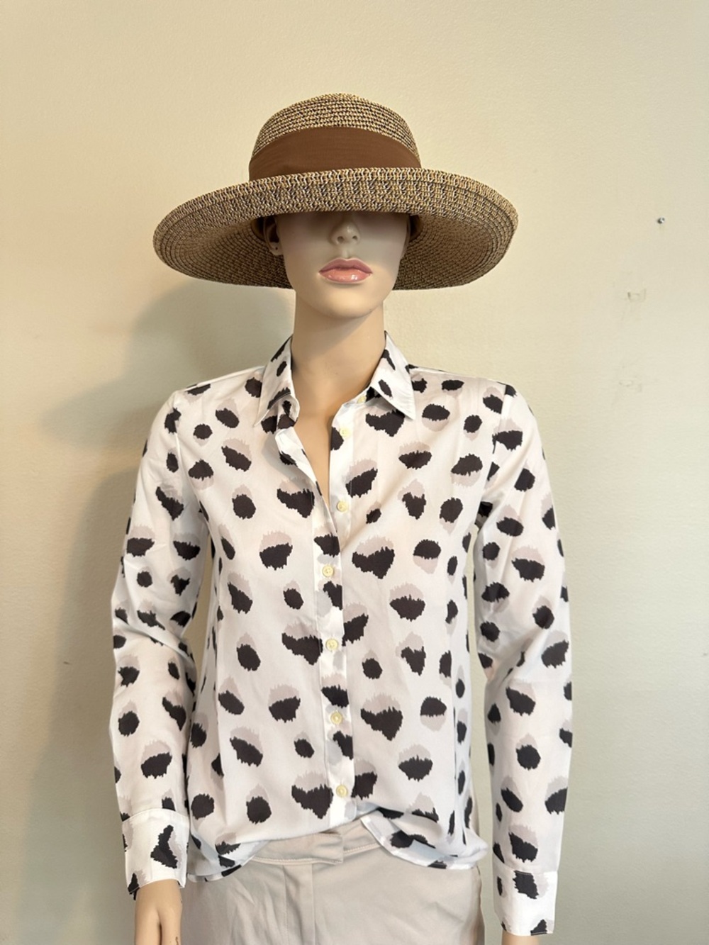 ⚡️NWT Banana Republic Monochrome Patterned Shirt